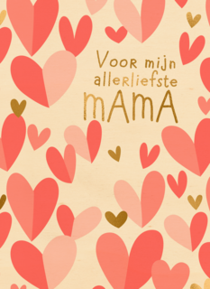 moederdag kaart klassiek voor mijn allerliefste mama