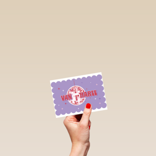 Verjaardagskaart Van Harte Discobal