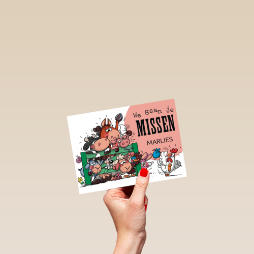 funny mail we gaan je missen