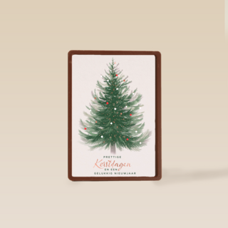 Prettige kerstdagen kerstboom