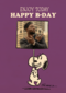 Peanuts Happy Bday Fotokaart