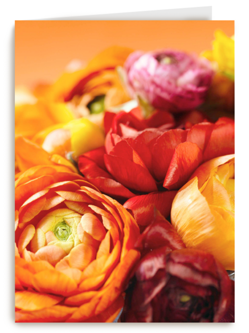 boeket van bloemen in herfstkleuren