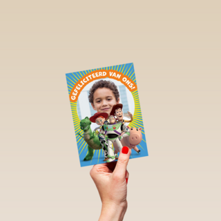 Toy Story felicitatie fotokaart