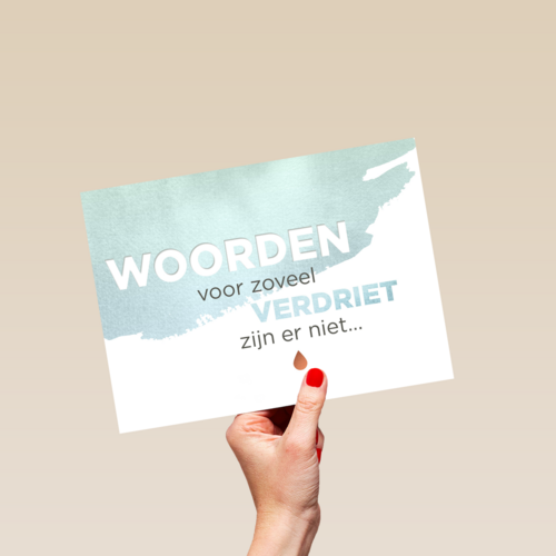 woorden voor zoveel verdriet