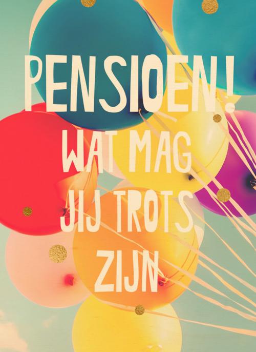 Houten Kaart Pensioen | Houten Kaart Hallmark | Pensioen | Wat Mag Jij Trots Zijn Op Je Pensioen