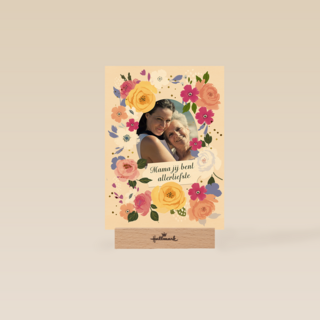 Mama allerliefste bloemen fotokaart
