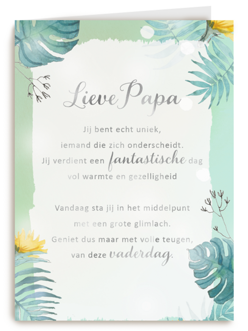 vaderdag kaart klassiek quote