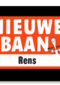 nieuwe baan kaart snoopy