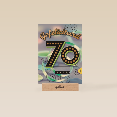 leeftijd zeventig gefeliciteerd