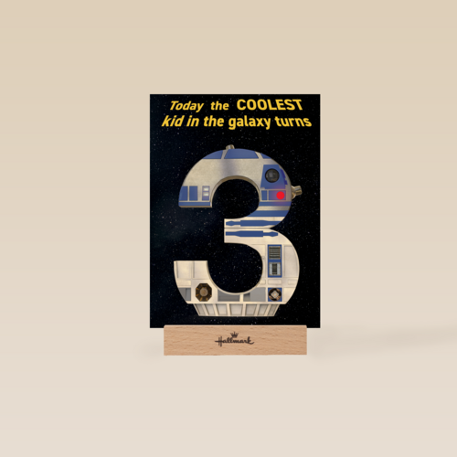 Star Wars verjaardagskaart 3 jaar
