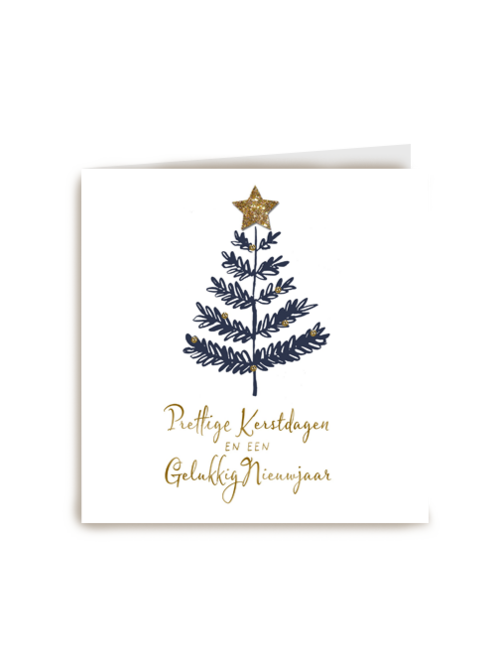 hallmark kerstkaart kerstboom met ster