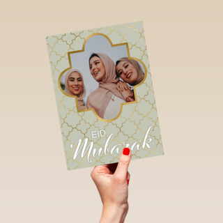Ramadan fotokaart Eid Mubarak