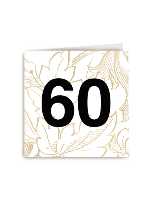 60 op gouden bladeren