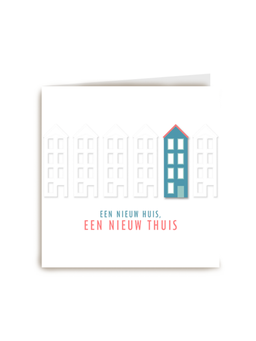 nieuwe woning kaart stijlvol nieuw huis nieuw thuis