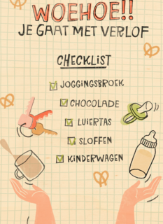 zwangerschap woehoe je gaat met verlof