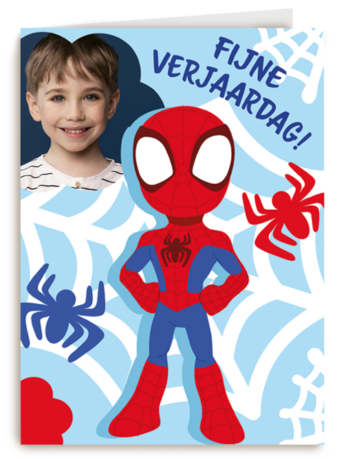 Fotokaart verjaardag spidey