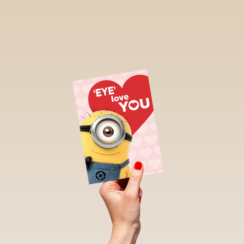 valentijn minion eye love you