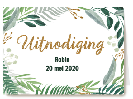 een groene uitnodiging