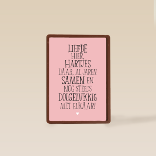 al jaren samen en nogsteeds dolgelukkig kaart