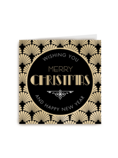 Kerstkaart zakelijk stijlvol Merry Christmas and happy new year