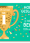 geslaagd kaart  uitknipbeker