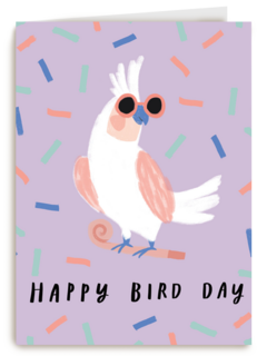 Zomer kaart Happy bird day