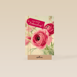 Beterschapskaart vrouw Bloemen Van harte beterschap