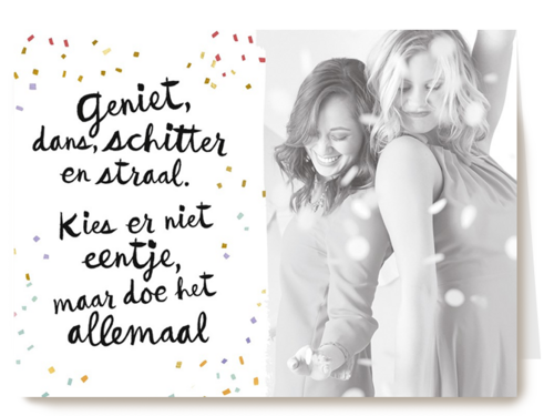 geniet dans schitter en straal