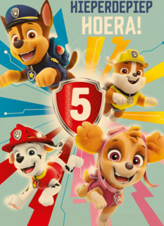 Paw Patrol hieperdepiep hoera
