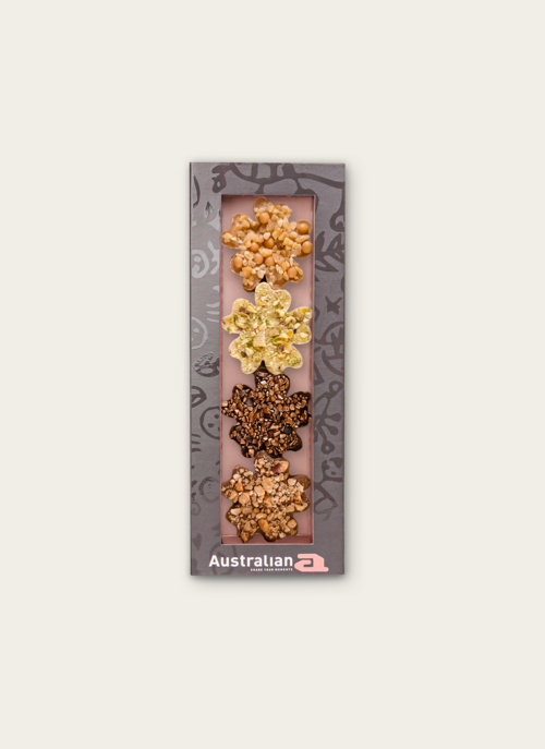 Australian Chocolade Bloemen Mix 4 Stuks | Australian Cadeau Chocolade |