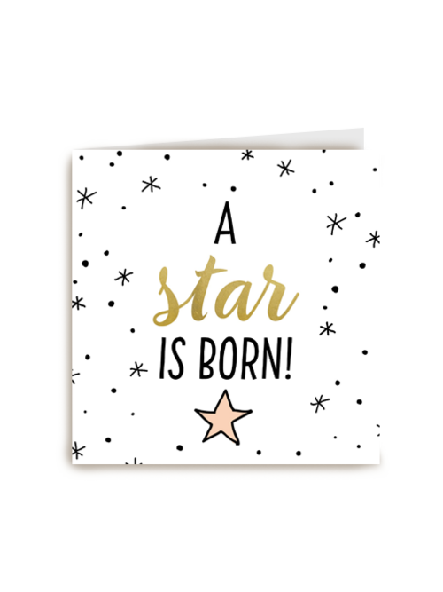 Kaart Hallmark | Geboorte Felicitatie | A Pink Star Is Born