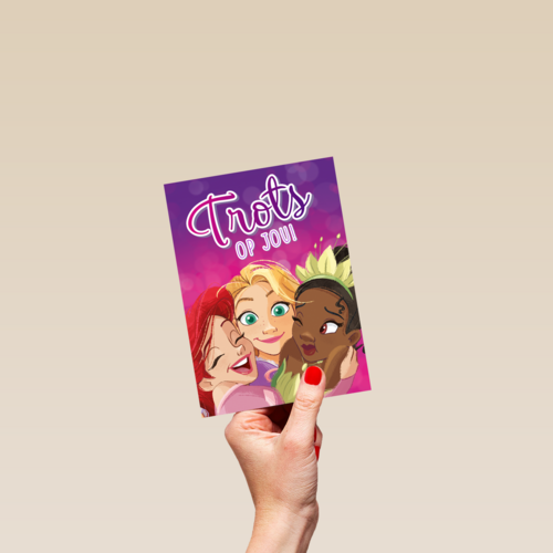 Complimentkaart trots op jou Disney princessen