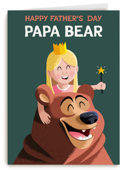 Happy fathers day papa bear