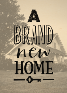 nieuwe woning fotokaart a brand new home