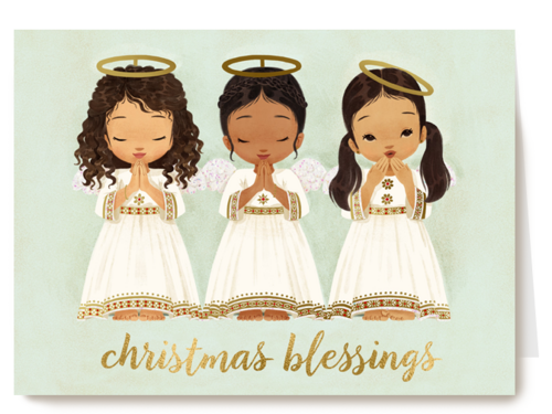 Kerstkaart Religieus Christmas blessings