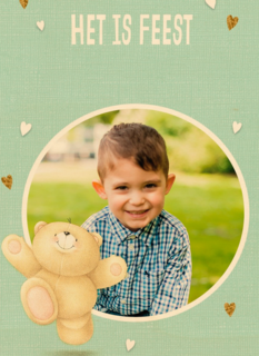 het is feest met een forever friends fotokaart