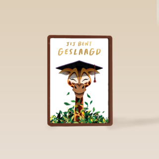 Folio geslaagd kaart giraf