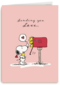 Liefde kaart Snoopy sending you love
