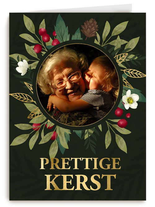 Kerst fotokaart prettige kerst