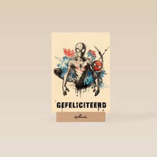 Spiderman felicitatiekaart