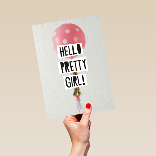 geboorte dochter hello pretty girl