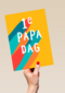 vaderdag kaart hip 1e papa dag
