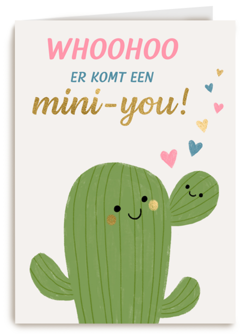Whoohoo er komt een mini you