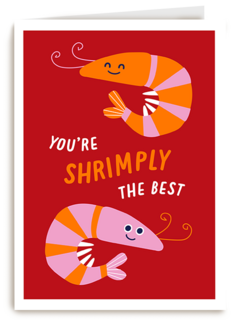 Compliment kaart you are shrimply the best