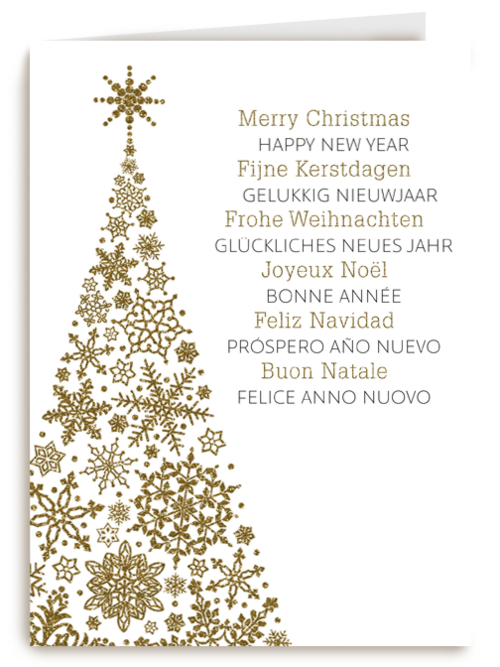 kerstboom van sneeuw