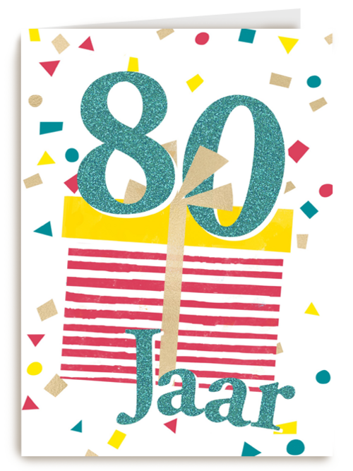 verjaardagskaart man vrouw 80 jaar