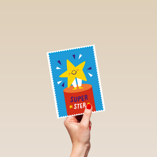 Kinderpostzegels - Superster