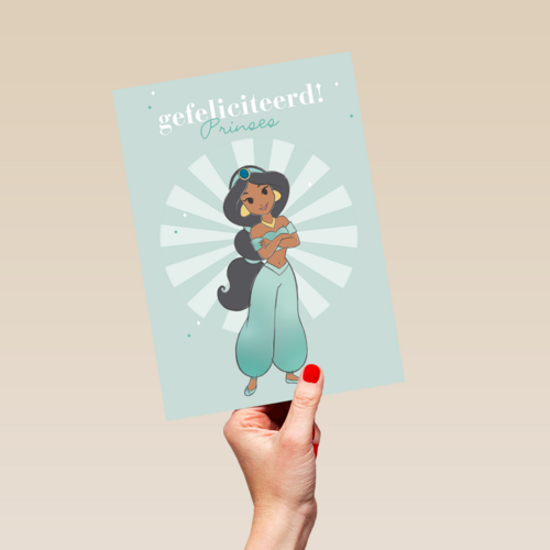 prinses kaart disney gefeliciteerd prinses jasmin