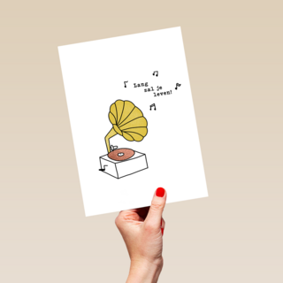 Verjaardagskaart Lang Zal Je Leven Muziek