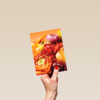 boeket van bloemen in herfstkleuren